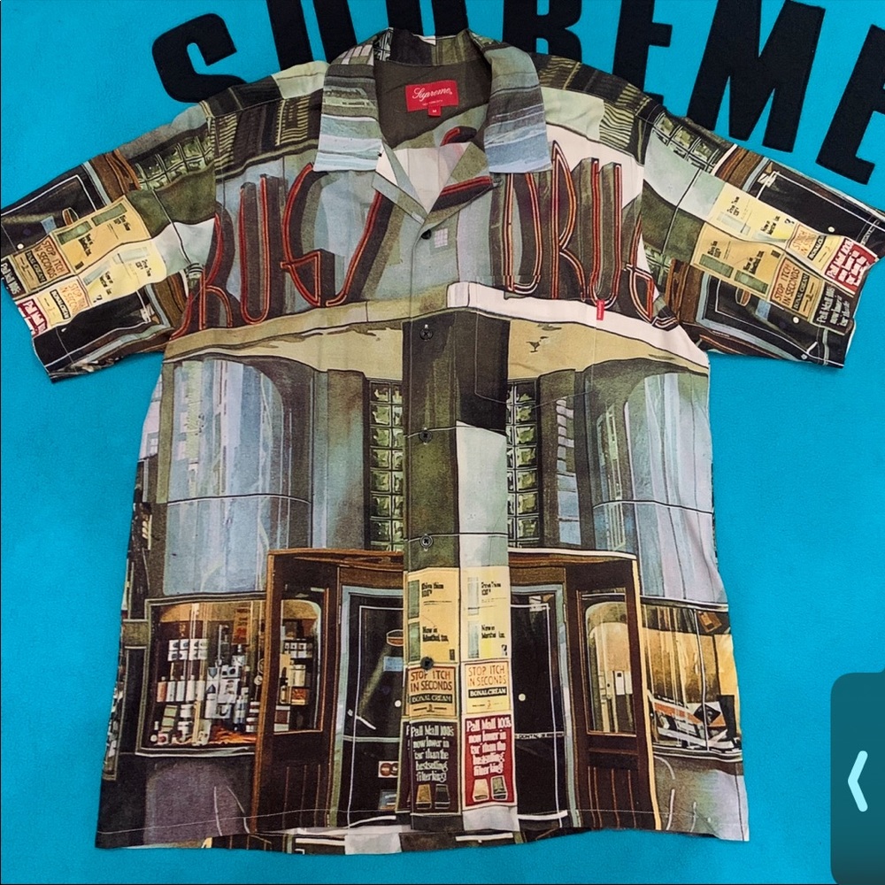 Supreme drugs rayon shirt